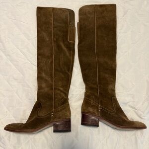 Dolce Vita Boots | Over the Knee Dark Saddle Boot